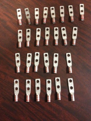 Lot of 27 Panduit Red Die 21 Cable Lugs