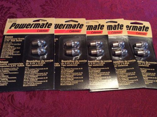 Coleman powermate commercial flashlight xenon bulb 2.4v .85a work light lot0f 10 for sale