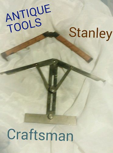 Vintage Craftsman Angle Divider drafting  antique Stanley 26 1/2 ruler caliper