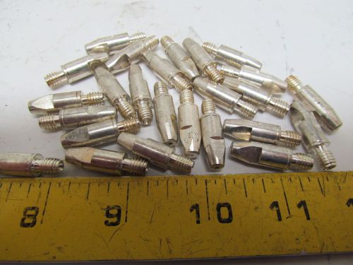 Abicor Binzel M6-1.2 Silver Plated Welding Contact Tip 28mm Length Lot of 25pcs