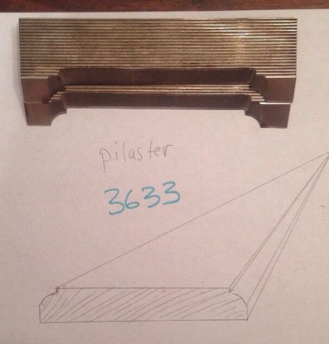 Lot 3633 Pilaster Moulding Weinig / WKW Corrugated Knives Shaper Moulder