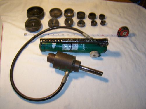 GREENLEE  KNOCKOUT PUNCH AND HYDRAULIC DRIVER SET FOR 3/4&#034; TO 3&#034; 767