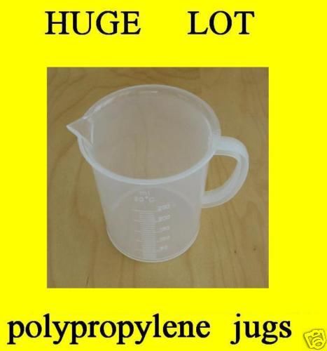 12 set plastic beakers jugs lab 250 ml laboratory 250ml cups handles kitchen new for sale