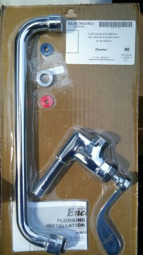 Kl55-7012-se4 low lead plumbing nsf add on faucet assy w/12&#034; spout -nib- encore for sale
