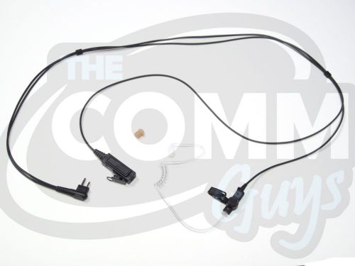 2-pin pro surveillance earpiece mic motorola cp200 pr400 cls hyt radio headset for sale