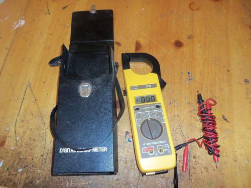 Ex Working Condition BK Precision 350 AC DC Clampmeter w Case, probes, manual