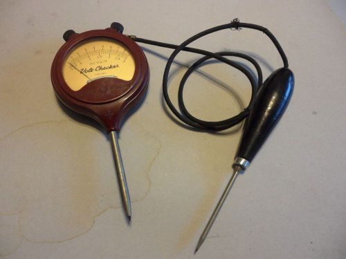 RARE VINTAGE GENERAL ELECTRIC HAND HELD DC VOLT METER WITH PROBE