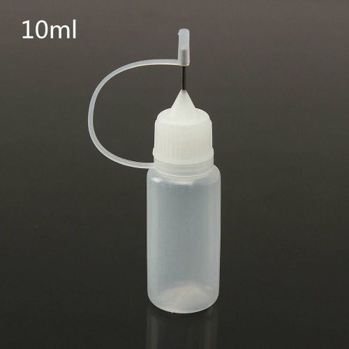 Lot of 29 10ml Empty Plastic Squeezable Liquid Oils Dropper Bottles Needle Tip