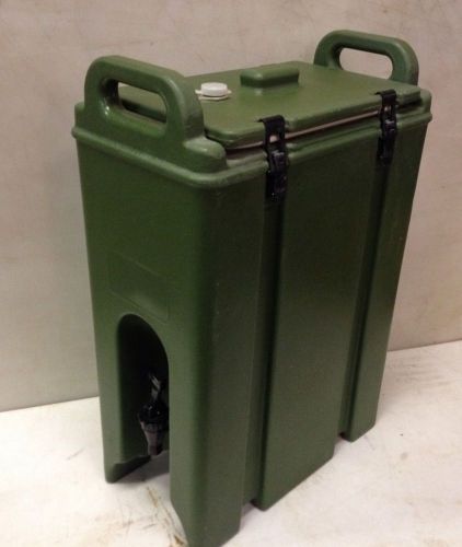 CAMBRO 500LCD 5 GALLON HOT/ COLD DRINK ARMY GREEN, MILITARY GRADE NEVER USED