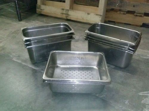 10 Used Stainless Steel, Hotel Pans
