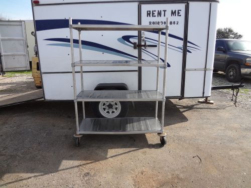 Stainless steel rolling shelve 48 x 20 new wheels #178 for sale