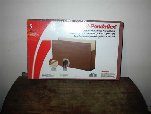 Pendaflex File Pockets 5-1/4&#034; Expansion, Legal, 5 COUNT PACKAGE