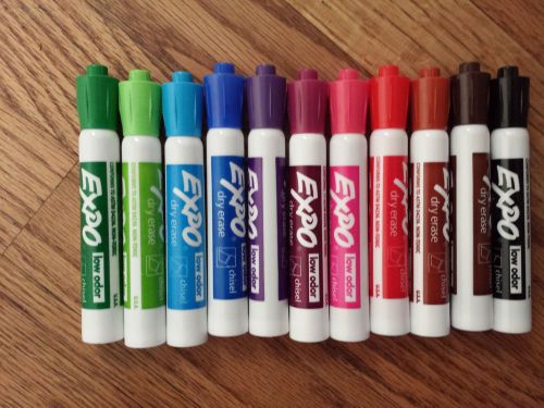 EXPO dry erase whiteboard pens assorted colors set of 11