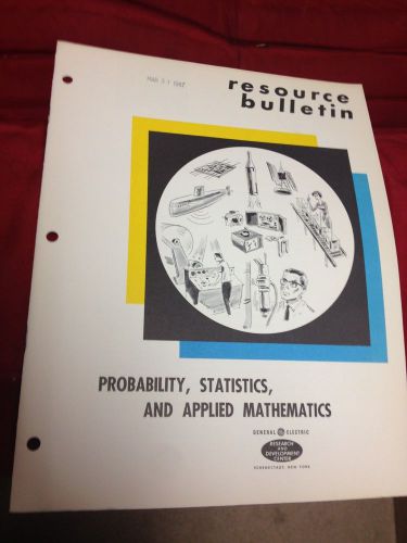 VINTAGE GE LAB GENERAL ELECTRIC 1960&#039;S POORBABILITY STATISTICS AND APPLIED MATH
