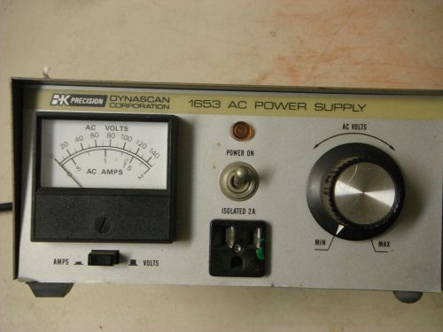 Bk precision 1653 variable ac power supply 0-150v , 2a variac for sale