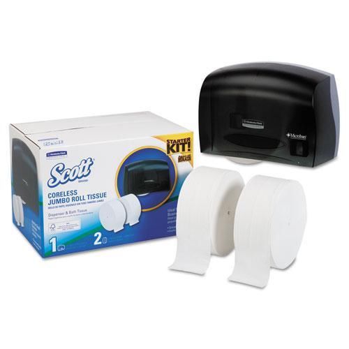 NEW KIMBERLY CLARK 31694 SCOTT Coreless JRT Bath Tissue Dispenser Kit,