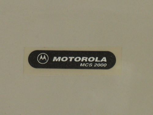 Motorola MCS2000 Name Plate/ Replacement Label 5402103U03