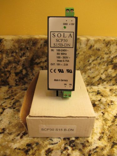 *NEW* SOLA SCP30 S15B-DN POWER SUPPLY SCP30S15B-DN *60 DAY WNTY8