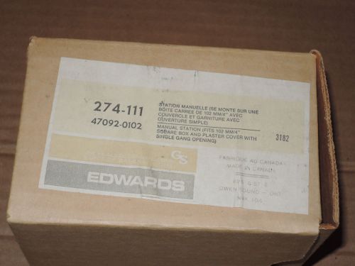 Edwards 274-111 manual pull station fire alarm - new in box for sale