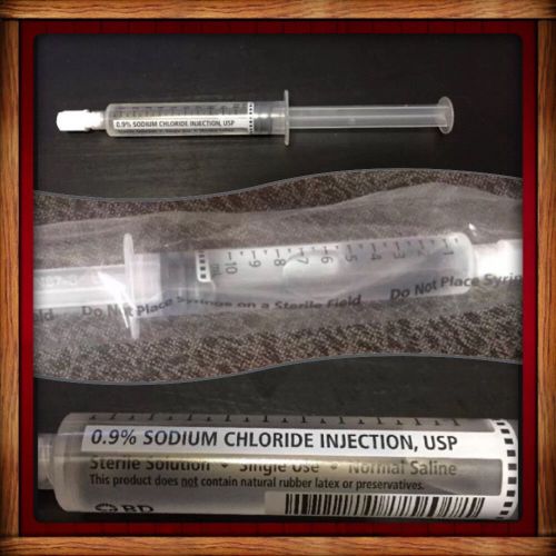 100 BD PosiFlush Normal Saline Flush Syringe-0.9% Sodium Chloride-Saline Flushes