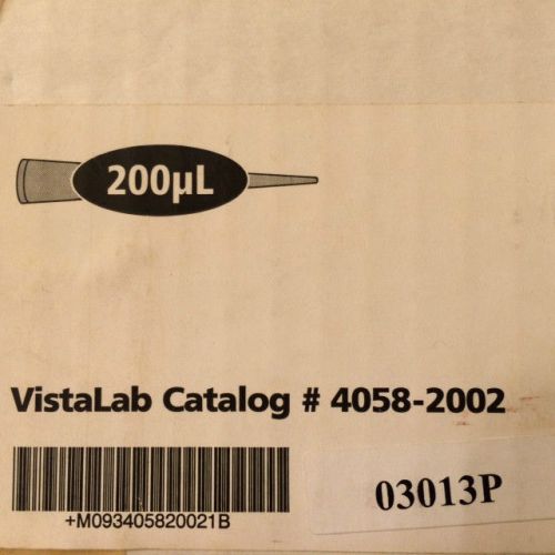 VistaLab4058-2002 Pipette Tips,200uL,Perfect Fit for Ovation Pipette,Case of 960