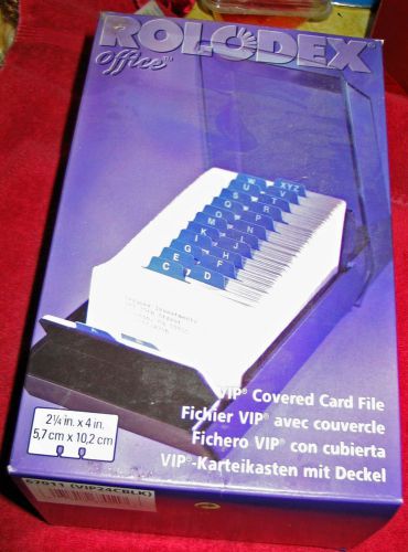 NEW Rolodex VIP Covered Card File w/ A-Z Index Tabs