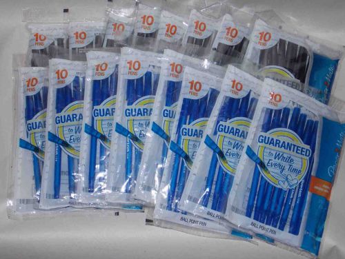 Lot of 160 Papermate Write Bros. Ballpoint Ink Pens Med Tip 80 Blue 80 Black Ink