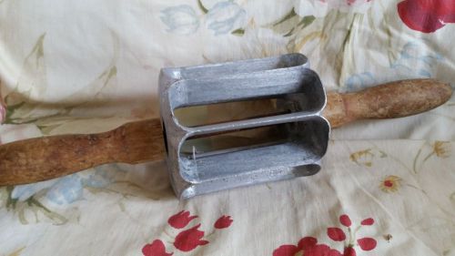 Vintage HOUPT CUTTERS Industrial Rolling Pin Long John Hot Dog Buns Donuts 2 x 5
