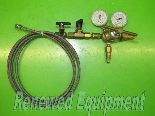 Parker instrumentation veriflo gas regulator valve 41600834 with 2-gauges for sale