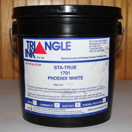 Triangle Phoenix White Plastisol Ink - 1 Gallon