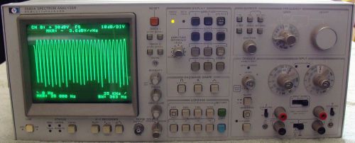 Hp - agilent 3582a 0.02hz to 25.5khz spectrum analyzer! calibrated ! for sale