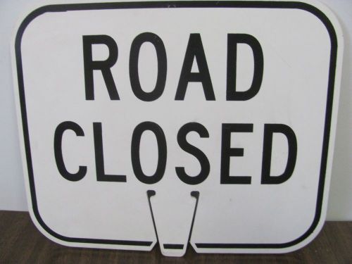 Safety Cone Sign - ROAD CLOSED