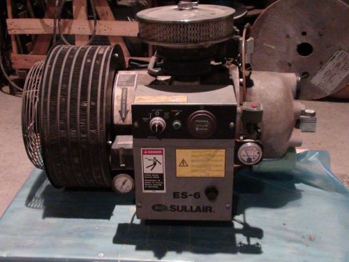 Sullair es-6 rotary screw air compressor 10hp 16,750 hours, bearing problem for sale