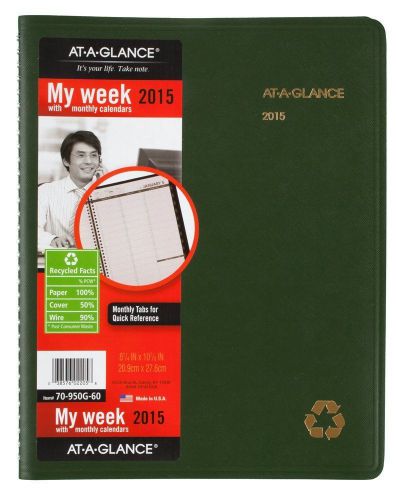 AT-A-GLANCE Weekly and Monthly Appointment Book 2015, 8.25 x 10.88 (70950G-60)
