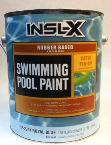 INSL-X RUBBER BASED SWIMMING POOL PAINT 1 GAL ROYAL BLUE RP 2724 / 604.WP.2B