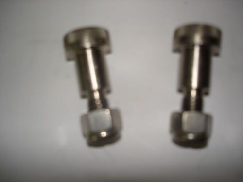 Lot of 2 - 1/2&#034; Dia. x 5/8&#034; Lg. Stainless Steel Shoulder Bolts with Lock Nuts