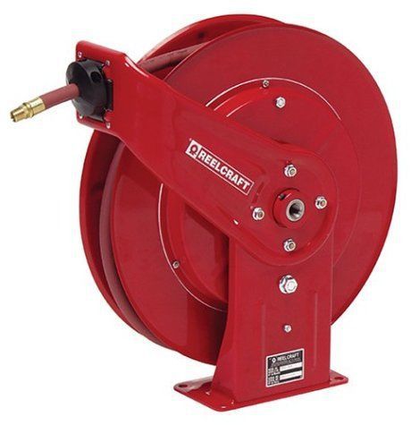 Reelcraft 7850 olp 1-2-inch by 50-feet spring driven hose reel for air-water for sale