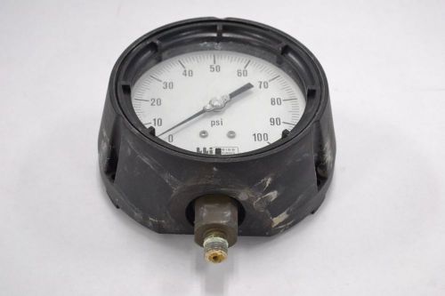 WEISS INSTRUMENTS PRESSURE 0-100PSI 5 IN DIAL FACE 1/4 IN NPT GAUGE B311757