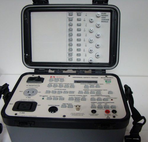 Bapco iec601l universal safety tester w/ pl602 patient lead leakage module for sale