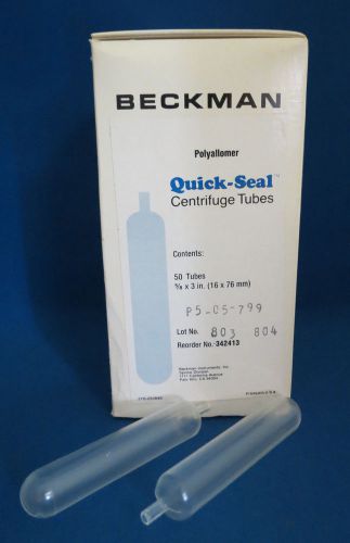 Beckman quick-seal centrifuge tubes 13.5ml 16 x 76 mm qty. 50 #342413 qty 50 for sale