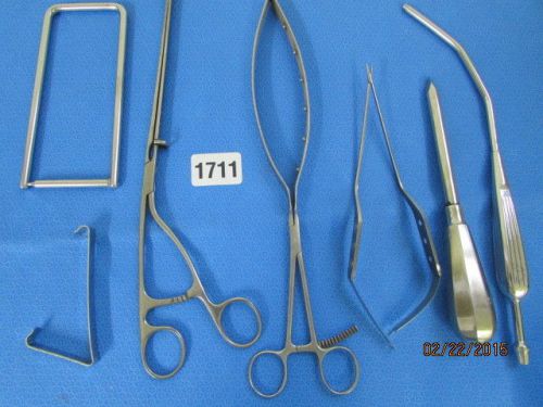 Surgical Instrument LOT Codman Forceps Graspers Scissors O/R VET 1711