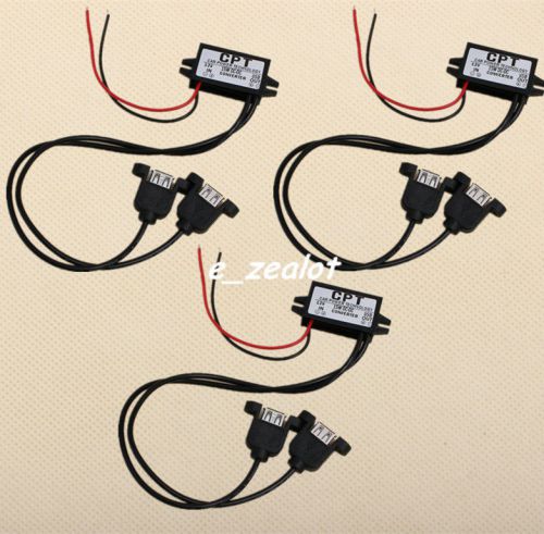 3pcs with install hole dc-dc converter 12v-5v step down power module dual-usb for sale