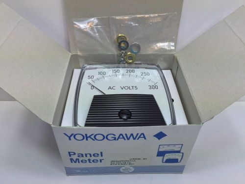 NEW! YOKOGAWA PANEL METER 250344RXRX7/UL 0-300 AC VOLTS