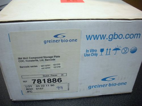GREINER BIO-ONE 781886 384 WELL CYCLOCLEAR COC MICROPLATE GBO LAB (1 CASE) NEW