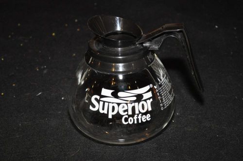 Black Superior 12 Cup Coffee Pot Commercial Glass Pot BUNN Airpot Regular MINT!!