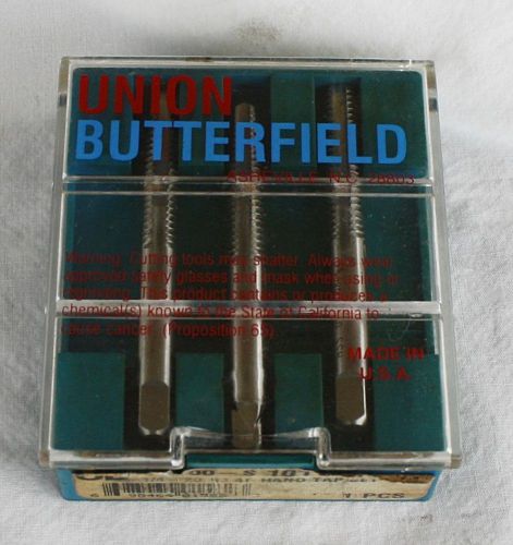 Union Butterfield 1011029 3 Piece 1500S Series Hand Tap Set 1/4-20 HSS Uncoated