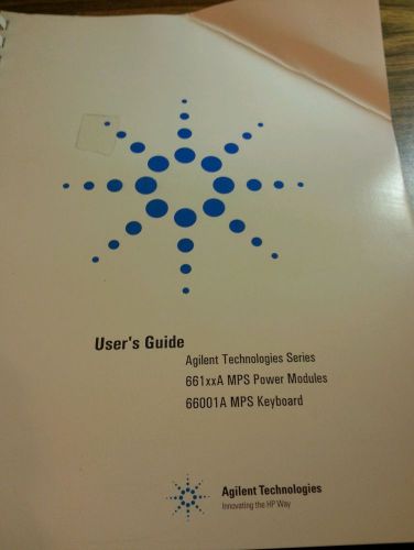 User&#039;s Guide Agilent technologies series 661xxA MPS power modules