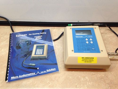 Earscan ES-T Tympanometer with Current Calibration Certificate