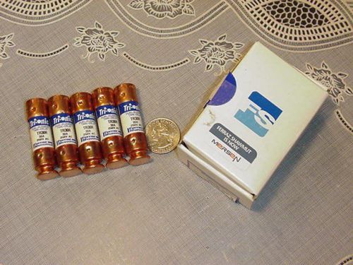 Box of five (5) ferraz shawmut tr30r fuses tri-onic fuses rk5 time delay 250v for sale