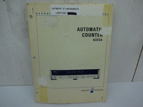 HP Automatic Counter 5323A Operating and Service Manual